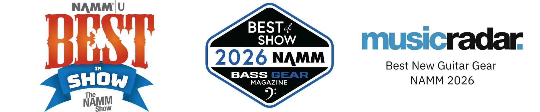 NAMM Best in Show, Best of Show 2026 NAMM, MusicRadar Best New Guitar Gear NAMM 2026